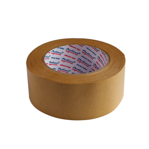 Bandă adezivă din hârtie Kraft Optima 48mm x 50m – pentru ambalare, 130 microni