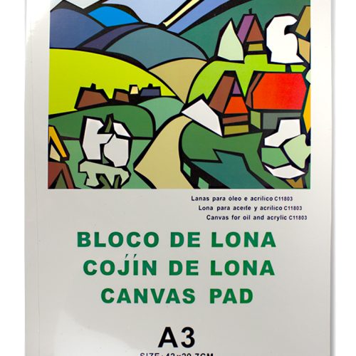 Bloc de desen artistic A3 – hârtie texturată Canvas, 10 file, 280 g/m²