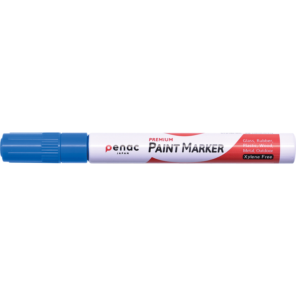 Marker PENAC rezistent la temperaturi înalte – vârf rotund, 2–4 mm, albastru