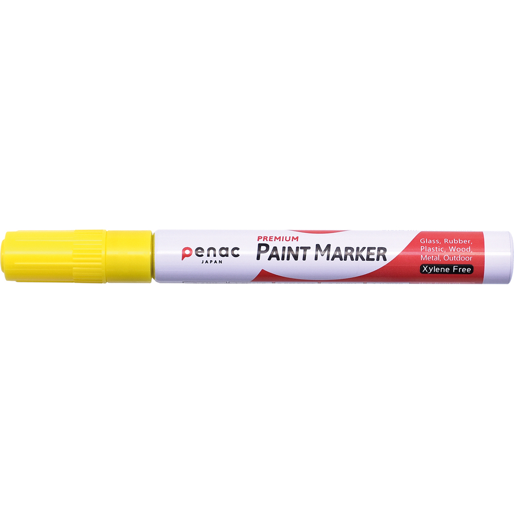 Marker PENAC rezistent la temperaturi înalte – vârf rotund, 2–4 mm, galben