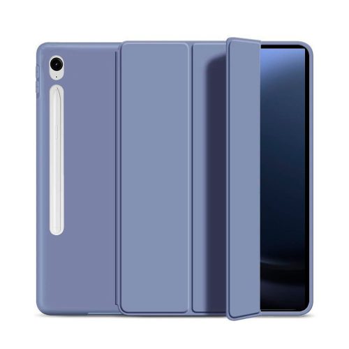 Husa Ultra Slim pt. Samsung Galaxy Tab S9 FE 10.9 inch, Silicon TPU, Smart Cover cu Suport – Lavanda