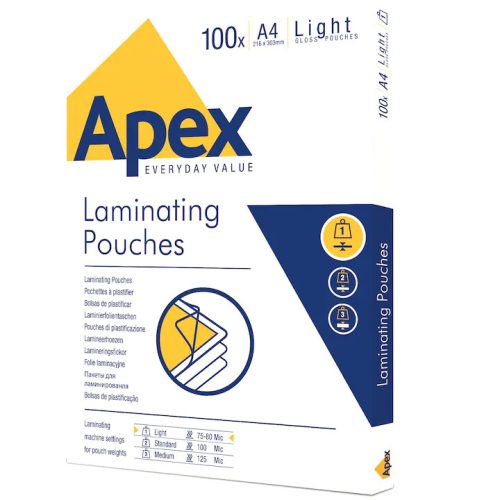 FOLIE LAMINARE A4 80 MICRONI 100/TOP APEX