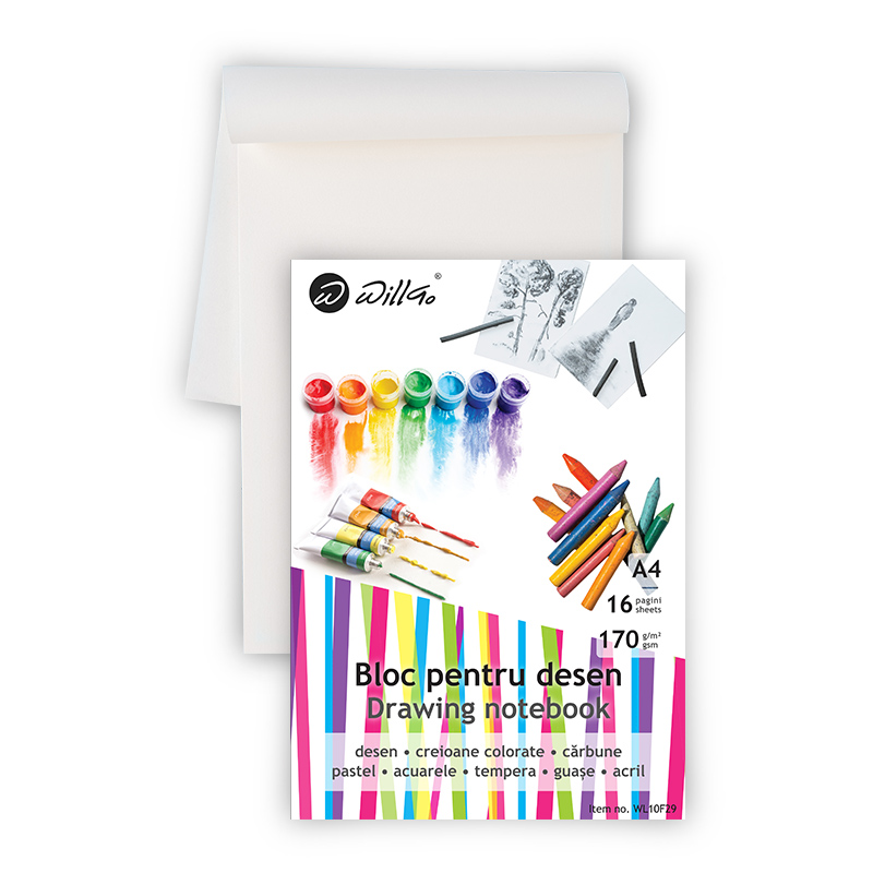 Bloc desen A4, 16 file, 170 gr Willgo