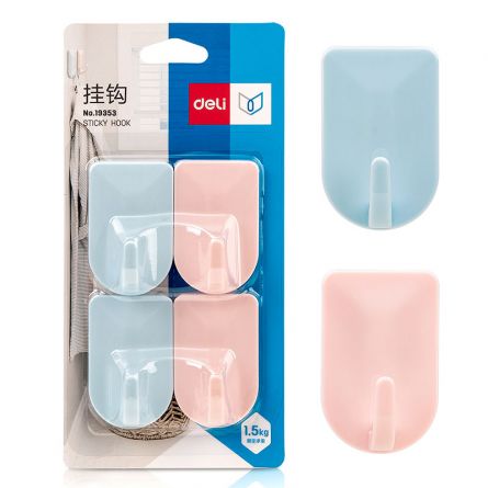 CARLIG ADEZIV 1,5KG SET 4 BUCATI COLOR DELI