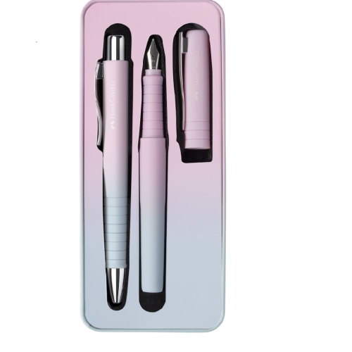 SET STILOU B + PIX XB POLY FLOW ROZ-BLEU FABER-CASTELL