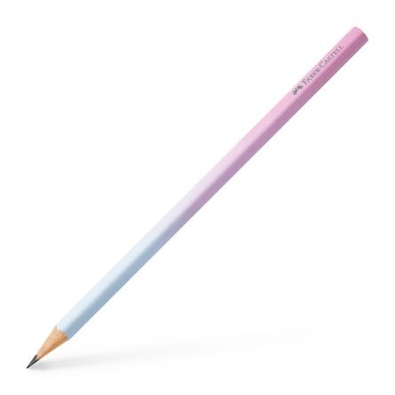 CREION GRAFIT B TRIUNGHIULAR FLOW ROZ-BLEU FABER-CASTELL