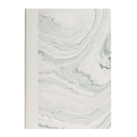CAIET BIROU A5 96 FILE 80G DICTANDO COPERTA PIELE NATURAL FLUIDS VERDE NUSIGN DELI